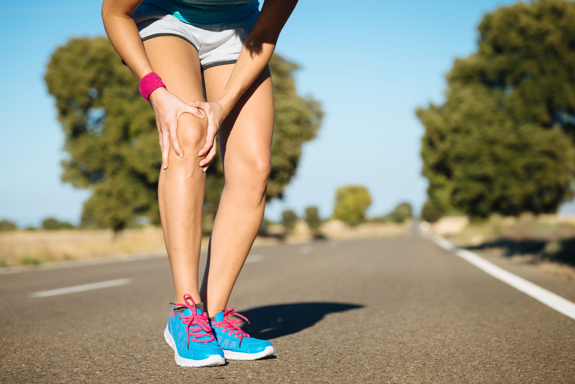Runner with Knee Injury and Knee Pain