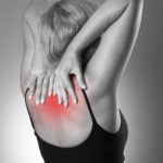 Woman with Upper Back Pain